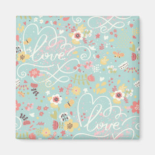 Modern Bright Romantic Pattern Magnet
