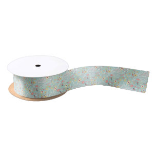 Modern Bright Romantic Pattern Satin Ribbon