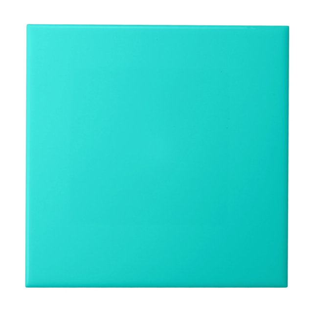 Modern Bright Turquoise Tile (Front)