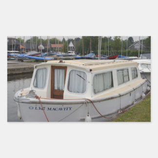 Modern Broads Cruiser Rectangular Sticker