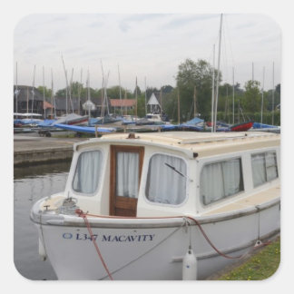 Modern Broads Cruiser Square Sticker