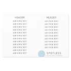 Modern Broom Logo Blue Cleaning Service Leaflet