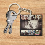 Modern Brother Best Friends Dark Photo Collage Key Ring<br><div class="desc">Brothers can often develop a special bond that goes beyond just being siblings, they can become best friends. Growing up together and sharing similar experiences can create a unique connection. Brothers can confide in each other, have each other's back, and share common interests. They can provide emotional support and encouragement...</div>