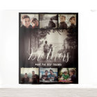 Modern Brother Best Friends Dark Photo Collage