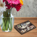 Modern Brother Best Friends Dark Photo Collage Trifold Wallet<br><div class="desc">Brothers can often develop a special bond that goes beyond just being siblings, they can become best friends. Growing up together and sharing similar experiences can create a unique connection. Brothers can confide in each other, have each other's back, and share common interests. They can provide emotional support and encouragement...</div>