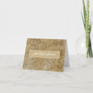 Modern Brown and Tan Granite Card
