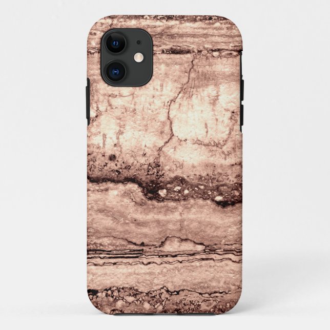 Modern brown beige sepia burnt orange granite  Case-Mate iPhone case (Back)