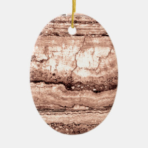 Modern brown beige sepia burnt orange granite  ceramic tree decoration