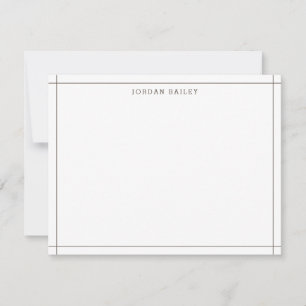 Modern Brown Border Architect Modern Professional Card
