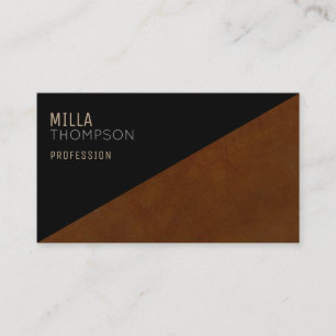 modern brown business card for any profession