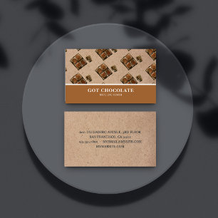 Modern Brown Chocolate Professional Card