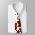Modern Brown Cow Skin Texture Animal Print Tie<br><div class="desc">Classic and trendy brown and white cow skin spots texture design home decor and gifts. Cow spots animal print</div>