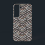 Modern Brown Geometric Pattern Galaxy S22 Cases<br><div class="desc">Protect your phone with a sleek, durable, cushioned Galaxy S22 phone case. Featuring brown geometric pattern design. Check phone model for the best fit before ordering.</div>
