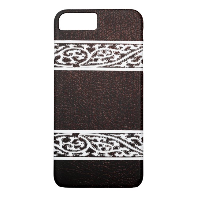 Modern Brown Leather Case-Mate iPhone Case (Back)
