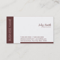 Modern Brown Physicist Business Card