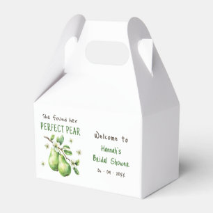 Modern Brunch Greenery Perfect Pear Bridal Shower  Favour Box