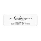 Modern Brush Handwritten Return Address
