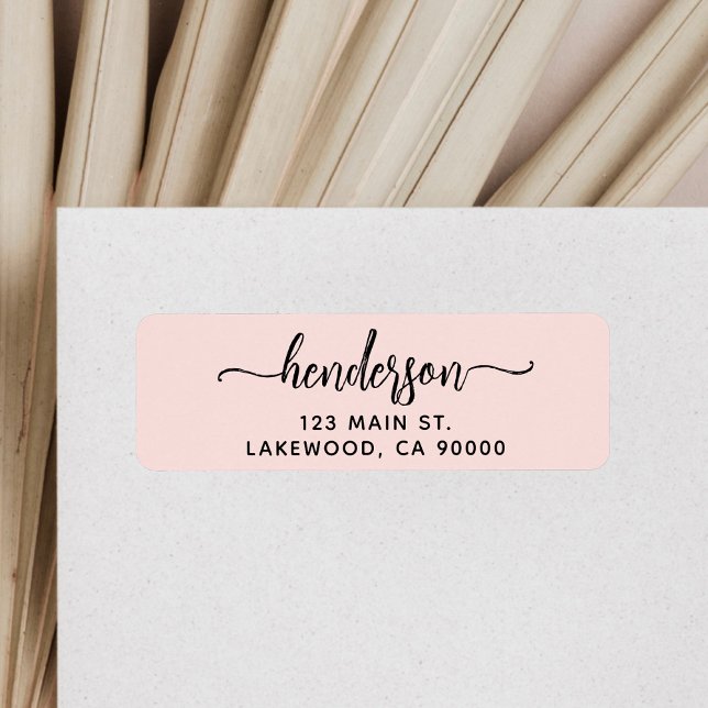 Modern Brush Handwritten Return Address (Creator Uploaded)