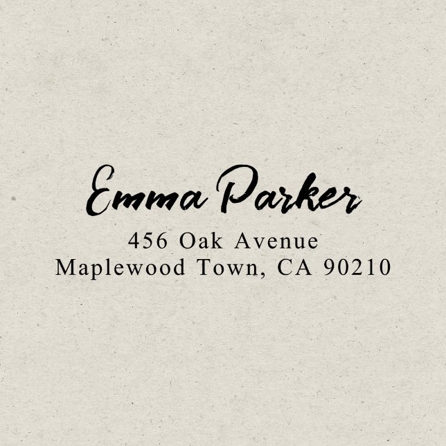 Modern Brush Handwritten Script Simple Self-inking Stamp (Creator Uploaded)