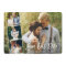Modern Brush Script 4 Photo Save Our Date Card