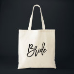 Modern Brush Script Bride Tote Bag<br><div class="desc">Modern Trendy Brush Script Bride Tote Bag</div>