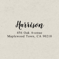 Modern Brush Script Calligraphy Simple Self-inking