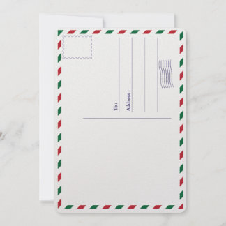 Modern Brush Script Merry Christmas Photo Postcard