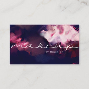Modern Brush Stroke Elegant Typography Business Card