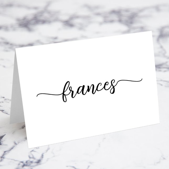 Modern Brush Style Script Name Place Cards (Modern Brush Style Script Name Place Cards)