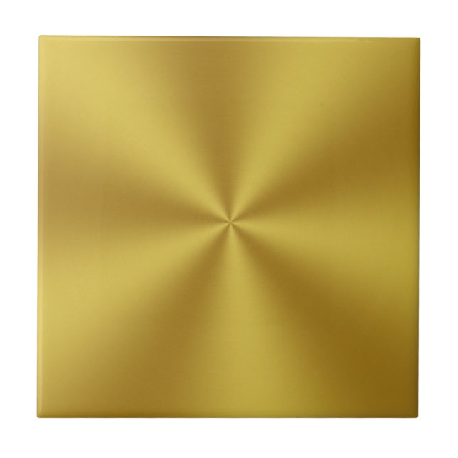 Modern Brushed Faux Gold Tile (Front)