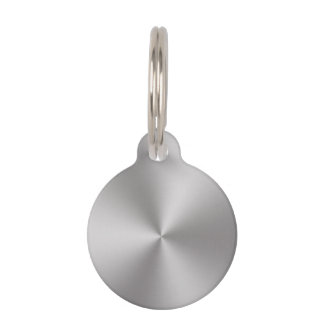 Modern Brushed Metal Look Backdrop Pet Tag