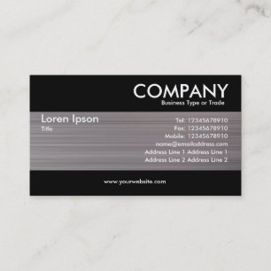 Modern - Brushed Metal Texture Business Card