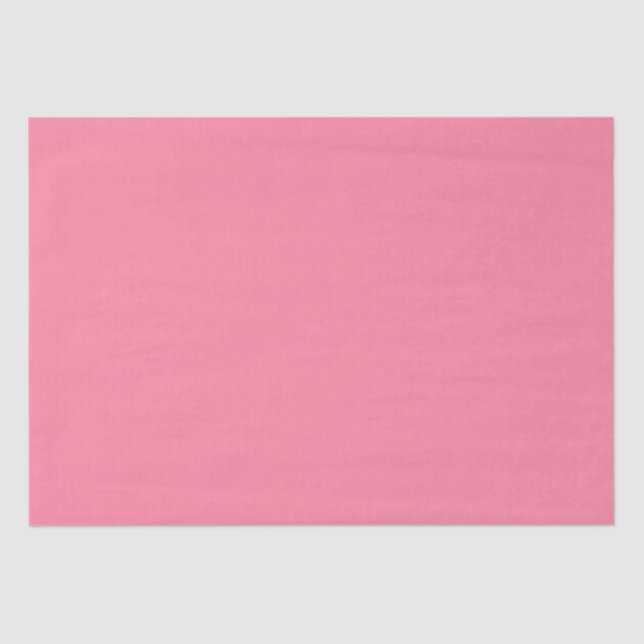 Modern bubble pink Plain Solid Colour Tissue Paper (Front)