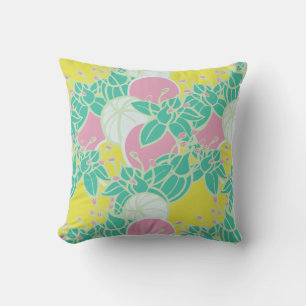 Modern Bud & Flower Bold Pattern Cushion