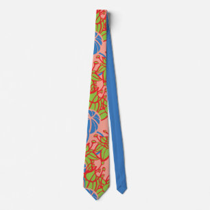 Modern Bud & Flower Bold Pattern Tie