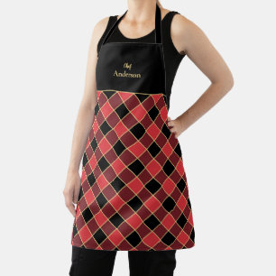 Modern Buffalo Check Custom Colours SVG Pattern Apron