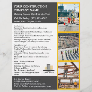 Modern Builder or Construction Company  Flyer