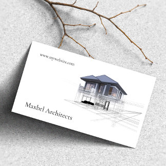 Modern Builders Architects Real Estate Property Business Card