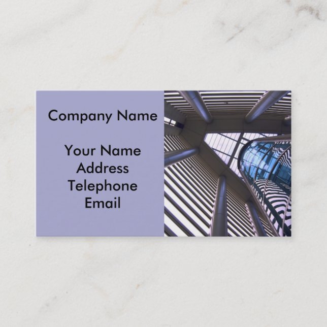 Modern Building Design Business Card (Front)