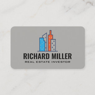 Modern Buildings   Real Estate Properties Business Card