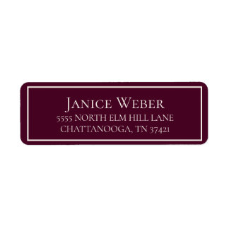 Modern Burgundy Cream