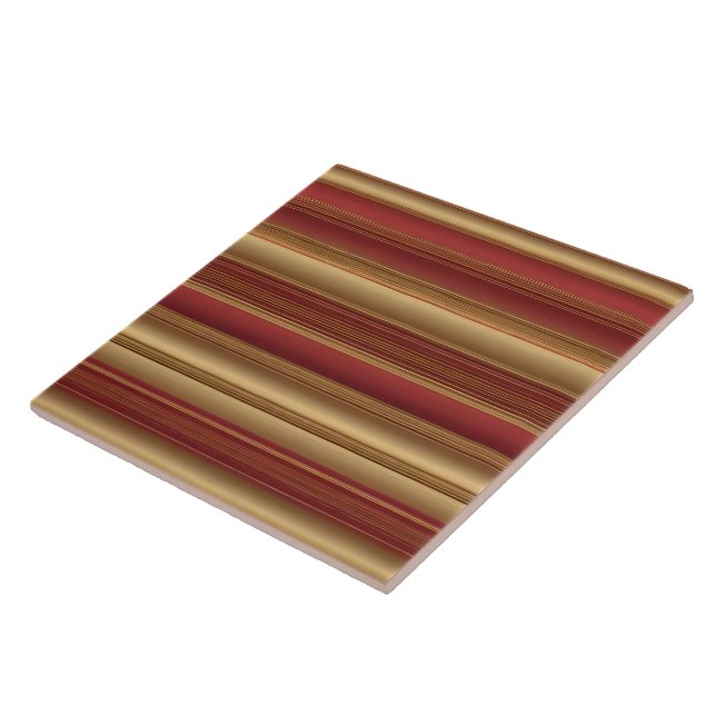 Modern Burgundy Gold Luxury Linen Collection Tile (Side)