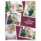 Modern burgundy multi photo family home decor