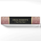 Modern Burgundy & Rose Gold Glitter Ombre