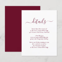 Modern Burgundy Wedding