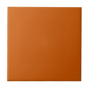Modern Burnt Orange Plain Solid Colour Tile