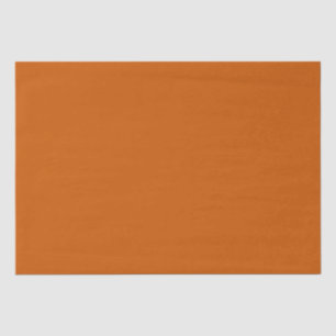 Modern Burnt Orange Plain Solid Colour Tissue Paper