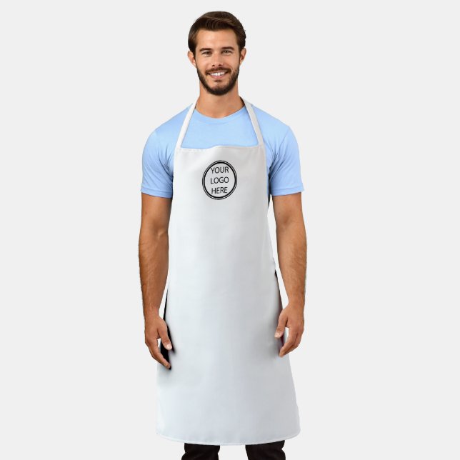 Modern Business Add Your Logo Personalized Apron (Worn)