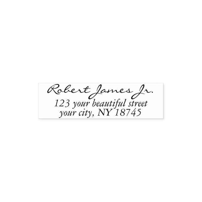 Modern Business Address with Professional Logo  Self-inking Stamp (Design)