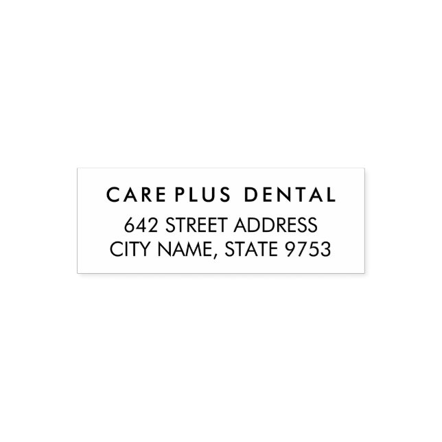 Modern Business Address with Professional Logo  Self-inking Stamp (Design)